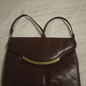 Elegant Burgundy Leather Shoulder Bag